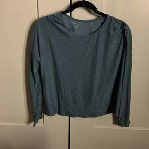 Blue yoga long sleeve